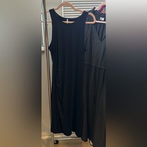 J McLaughlin Black Midi Tank Dress. Size Large. Super Classy!
